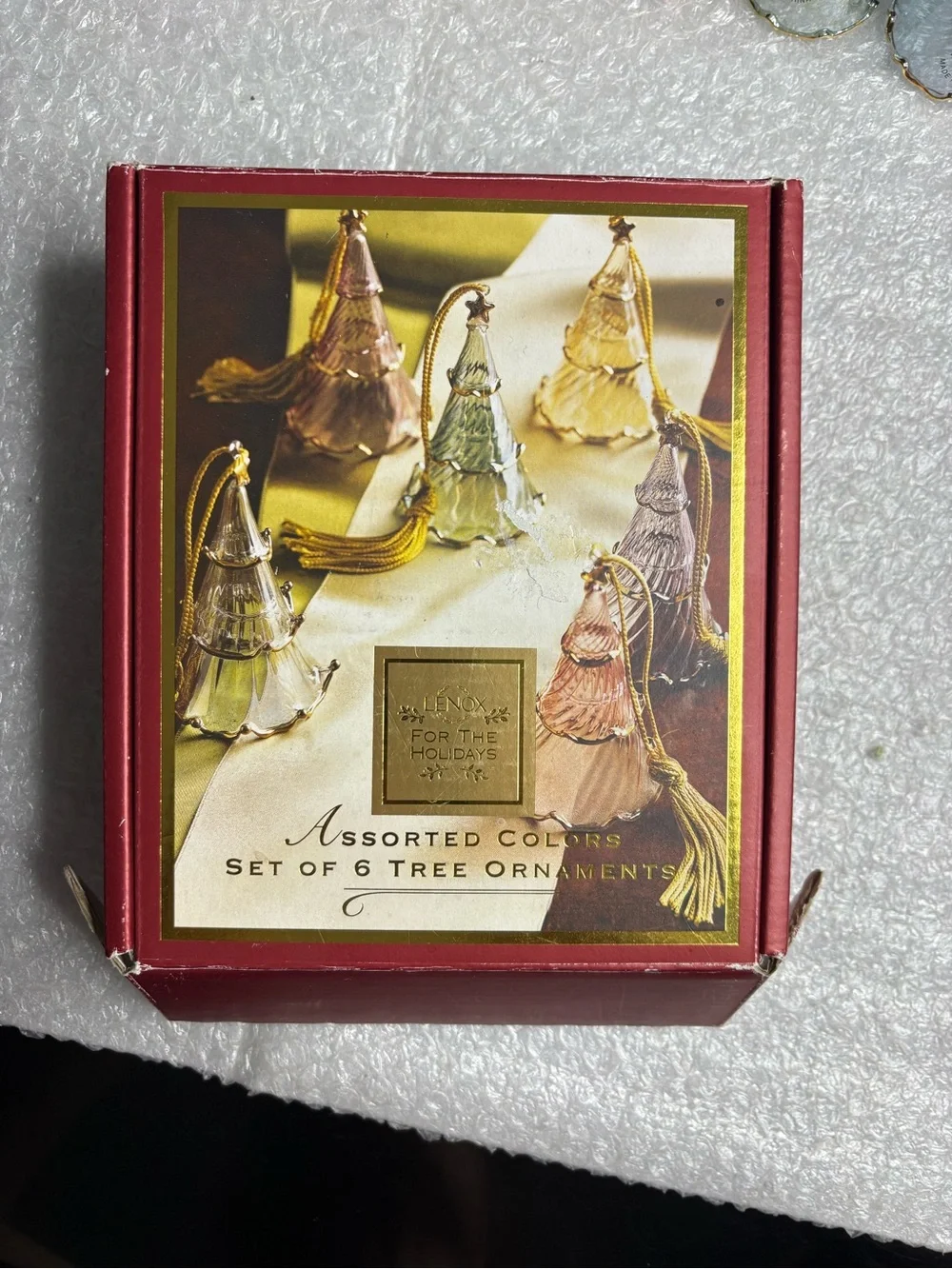 Lenox set of 6 tree ornaments